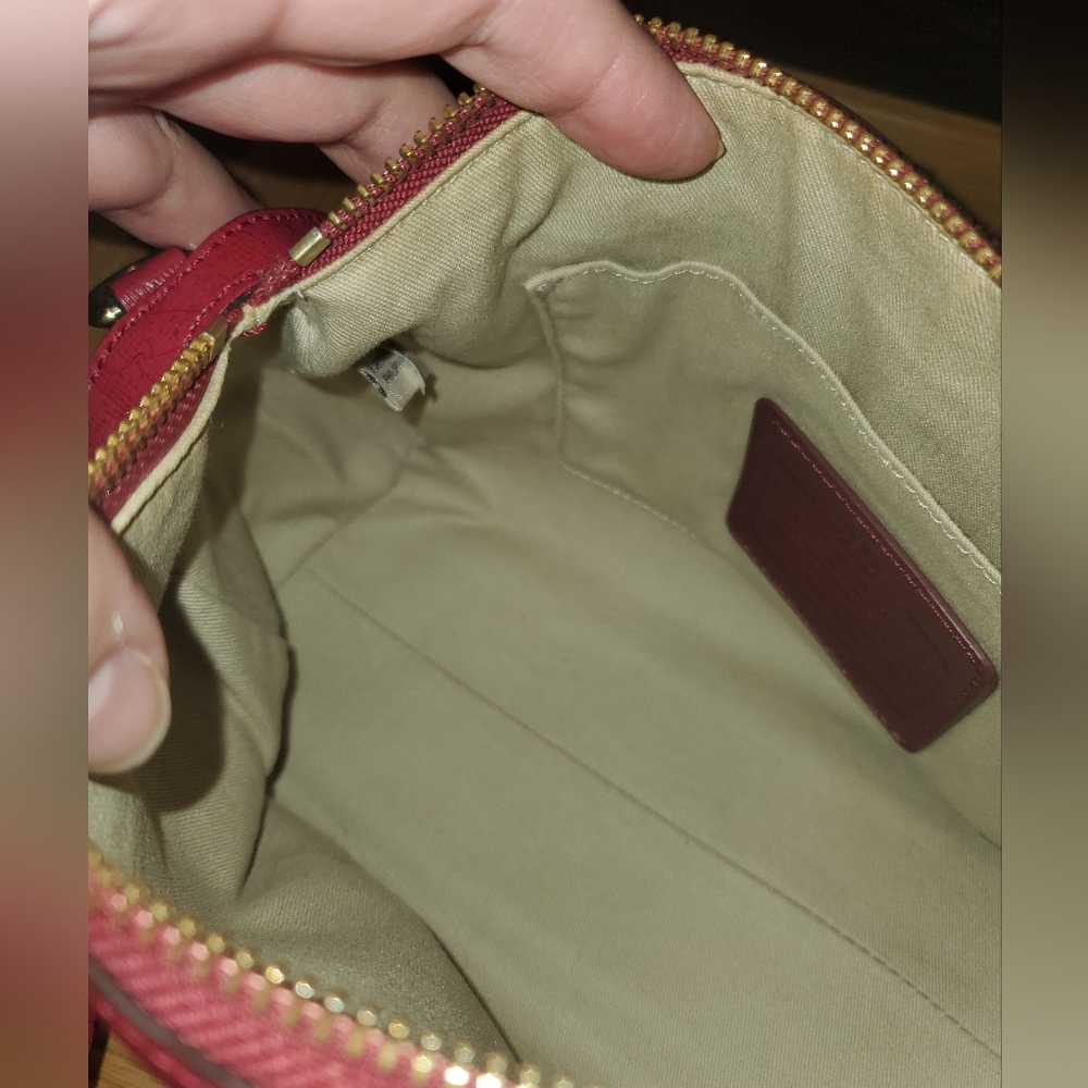 Coach Saffiano Leather Mini Satchel - Picture 15 of 16